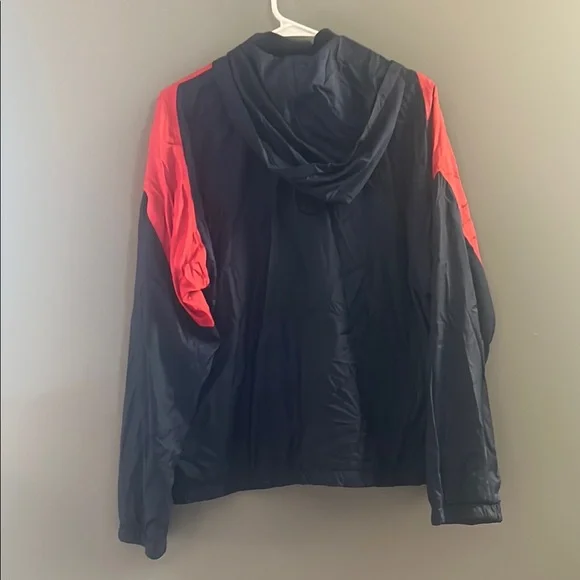 Nike Men's Bold Red and Navy Windbreaker - Picture 2 of 2